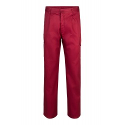 Pantalón laboral multibolsillos color Burdeos, ref. 345_18, VELILLA