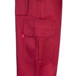 Pantalón laboral multibolsillos color Burdeos, ref. 345_18, VELILLA
