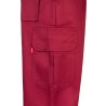 Pantalón laboral multibolsillos color Burdeos, ref. 345_18, VELILLA