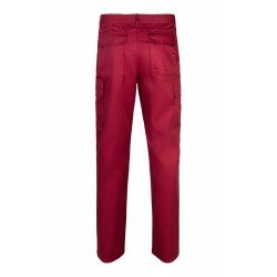 Pantalón laboral multibolsillos color Burdeos, ref. 345_18, VELILLA