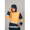 Parka encastrable alta visibilidad MUJER KINGSMANN STARLIGHT, Azul Marino con Naranja Flúor 4