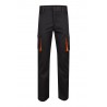 Pantalón de trabajo stretch, refuerzo trasero, color Negro/naranja, ref. 103008S_00/19, Velilla
