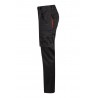 Pantalón de trabajo stretch, refuerzo trasero, color Negro/naranja, ref. 103008S_00/19, Velilla