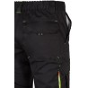 Pantalón de trabajo stretch, refuerzo trasero, color Amarillo flúor/negro, ref. 103008S_00/20, Velilla