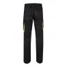 Pantalón de trabajo stretch, refuerzo trasero, color Amarillo flúor/negro, ref. 103008S_00/20, Velilla