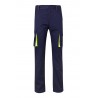 Pantalón de trabajo stretch, refuerzo trasero, color Amarillo flúor/navy, ref. 103008S_01/20, Velilla