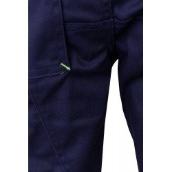 Pantalón de trabajo stretch, refuerzo trasero, color Amarillo flúor/navy, ref. 103008S_01/20, Velilla