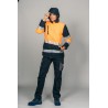 Parka encastrable alta visibilidad MUJER KINGSMANN STARLIGHT, Azul Marino con Naranja Flúor 7