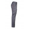 Pantalón de trabajo stretch, refuerzo trasero, color Naranja flúor/gris, ref. 103008S_08/19, Velilla
