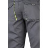 Pantalón de trabajo stretch, refuerzo trasero, color Amarillo flúor/gris, ref. 103008S_08/20, Velilla