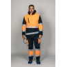 Parka encastrable alta visibilidad HOMBRE KINGSMANN STARLIGHT, Azul Marino con Naranja Flúor 5