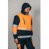 Parka encastrable alta visibilidad HOMBRE KINGSMANN STARLIGHT, Azul Marino con Naranja Flúor 6