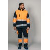 Parka encastrable alta visibilidad HOMBRE KINGSMANN STARLIGHT, Azul Marino con Naranja Flúor 7
