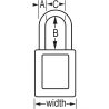 Candado de seguridad dieléctrico, ref. S32YLW, Master Lock