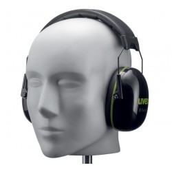 Orejeras K-Series10 negro/verde SNR 30 dB, ref. 2630010 UVEX 3