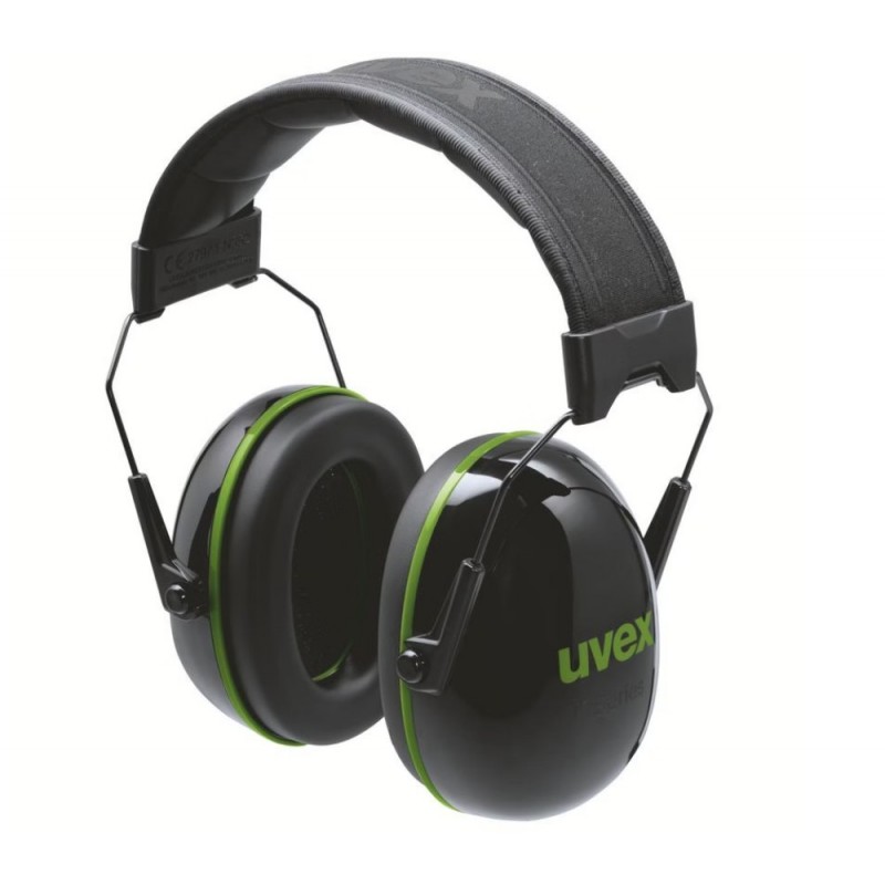 Orejeras K-Series10 negro/verde SNR 30 dB, ref. 2630010 UVEX