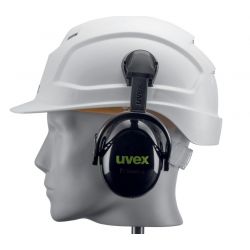 Orejeras K10H, conexión a casco SNR 28dB 2630210 UVEX