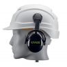 Orejeras K10H, conexión a casco SNR 28dB 2630210 UVEX