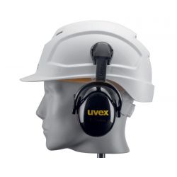 Orejeras K20H, conexión a casco SNR 30dB 2630220 UVEX