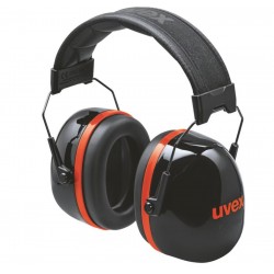 Orejeras K-Series10 negro/rojo SNR 36 dB, ref. 2630030 UVEX