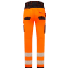 Pantalón alta visibilidad naranja flúor negro, ref: PW303OBR, PORTWEST 2