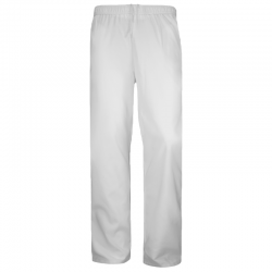 Pantalón pijama blanco gomas sin bolsillos, ref: WR.6.115, WORKO