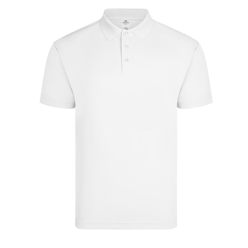 Polo de trabajo Coolpass color blanco, ref. PS160U_100, Velilla