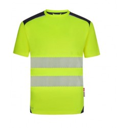 Camiseta V.Dynamix Hi Vis, ref: 305630_00/20 Negro/Amarillo Flúor, Velilla