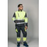 Polar Softshell alta visibilidad HOMBRE KINGSMANN STARLIGHT mangas desmontables, Gris con Amarillo Flúor 3