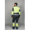 Polar Softshell alta visibilidad HOMBRE KINGSMANN STARLIGHT mangas desmontables, Gris con Amarillo Flúor 4