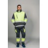 Polar Softshell alta visibilidad HOMBRE KINGSMANN STARLIGHT mangas desmontables, Gris con Amarillo Flúor 5