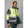 Polar Softshell alta visibilidad HOMBRE KINGSMANN STARLIGHT mangas desmontables, Gris con Amarillo Flúor 6