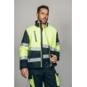 Polar Softshell alta visibilidad HOMBRE KINGSMANN STARLIGHT, Azul Marino con Amarillo Flúor 4