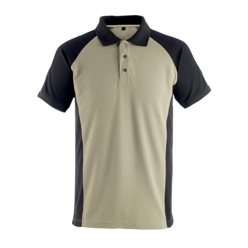 Polo de trabajo Verde caqui claro/Negro, Ref:50569-961-5509, MASCOT
