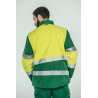 Polar Softshell alta visibilidad HOMBRE KINGSMANN STARLIGHT mangas desmontables, Verde con Amarillo Flúor 2