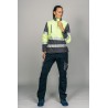 Polar Softshell alta visibilidad MUJER KINGSMANN STARLIGHT, Gris con Amarillo Flúor 6