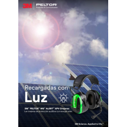 Orejeras a cabeza 3M PELTOR WS ALERT XPV, Dispositivo con energía solar MRX21A1WS7