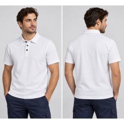 Polo blanco manga corta, COOLWORK ITURRI