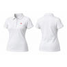 Polo blanco mujer manga corta con logo ITURRI 1