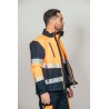 Polar Softshell alta visibilidad HOMBRE KINGSMANN STARLIGHT, Azul Marino con Naranja Flúor 2