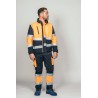 Polar Softshell alta visibilidad HOMBRE KINGSMANN STARLIGHT, Azul Marino con Naranja Flúor 4