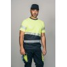 Camiseta alta visibilidad HOMBRE KINGSMANN STARLIGHT manga corta, Azul Marino con Amarillo Flúor 1