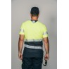 Camiseta alta visibilidad HOMBRE KINGSMANN STARLIGHT manga corta, Azul Marino con Amarillo Flúor 3