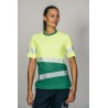 Camiseta alta visibilidad MUJER KINGSMANN STARLIGHT manga corta, Verde con Amarillo Flúor 1