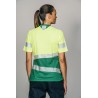 Camiseta alta visibilidad MUJER KINGSMANN STARLIGHT manga corta, Verde con Amarillo Flúor 3