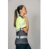 Polo alta visibilidad MUJER KINGSMANN STARLIGHT manga corta 100% Poliéster, Gris con Amarillo Flúor 6
