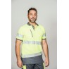 Polo alta visibilidad HOMBRE KINGSMANN STARLIGHT manga corta 100% Poliéster, Amarillo Flúor 1