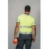 Polo alta visibilidad HOMBRE KINGSMANN STARLIGHT manga corta 100% Poliéster, Amarillo Flúor 2