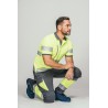 Polo alta visibilidad HOMBRE KINGSMANN STARLIGHT manga corta 100% Poliéster, Amarillo Flúor 3