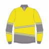 Polo alta visibilidad HOMBRE KINGSMANN STARLIGHT manga larga 100% Poliéster, Amarillo Flúor 2